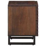 vidaXL Table de chevet 40x34x46 cm bois de manguier massif