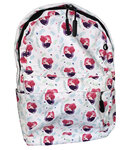 Sac à dos cartable avec trousse assortie scolaire primaire enfants avec motifs sirenes blanc et rose : léger  solide et confortable