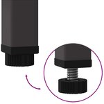 vidaXL Bac de jardin surélevé Noir 100 x 26 x 82 cm Acier