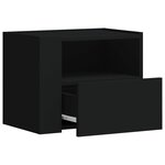 vidaXL Tables de chevet murales 2 Pièces blanc 45x30x35 cm