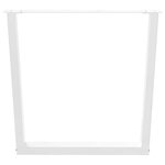 vidaXL Pieds de table à manger en forme de V  3 pièces  blanc  80 x (72-73 3) cm  acier