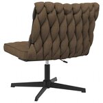 vidaXL Chaise pivotante de bureau Taupe Tissu