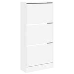 vidaXL Armoire à chaussures blanc 60x21x125 5 cm bois d'ingénierie