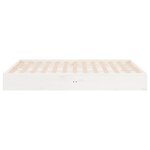 vidaXL Cadre de lit sans matelas blanc bois massif 135x190 cm