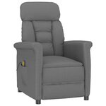 vidaXL Chaise de massage Gris foncé 70.5 x 96.5 x 95 cm Polyester