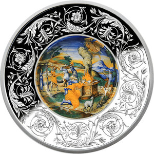 Monnaie SACRIFICE OF NOAH Maiolica 1 Oz Argent 5€ Euro Malta 2026