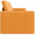 vidaXL Canapé-lit Jaune foncé 245 x 78 x 77 cm tissu