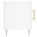 vidaXL Table de chevet blanc 40x40x50 cm bois d’ingénierie