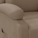 vidaXL Fauteuil inclinable Cappuccino Similicuir