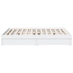 vidaXL Cadre de lit avec tiroirs sans matelas blanc 140x200 cm