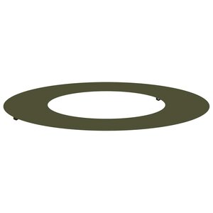 vidaXL Anneau de jardin plat vert olive de 40/70 cm en acier de
