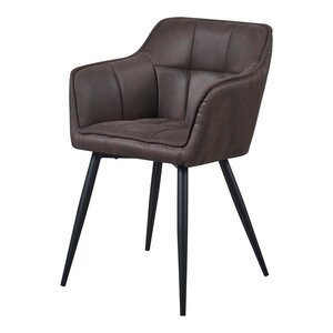 Lot de 4 chaises de salle à manger moderne design robuste 81 x 57 x 53 cm marron foncé 03_0009804