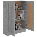 vidaXL Bibliothèque Gris béton 82 5x30 5x115 cm Bois d'ingénierie