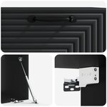 vidaXL Meuble TV mural Noir 59 5 x 41 x 30 cm Bois d'ingénierie