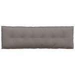 vidaXL Coussin de Dos Taupe 160 x 19 x 50 cm tissu