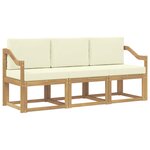 vidaXL Ensemble de canapés d'extérieur 3 pc