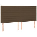 vidaXL Sommier à lattes de lit matelas et LED Marron foncé 200x200 cm