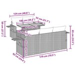 vidaXL Salon de jardin 6 Pièces avec coussins noir résine tressée