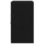Buffet vidaXL avec lumières LED Noir Chêne 60 5x37x67 cm
