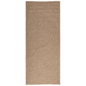 vidaXL Tapis de surface Moiré HUARTE Naturel 150 x 80 cm Polyester