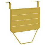 vidaXL Table de balcon suspendue pliable - Or  60x40 cm  Acier