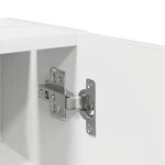 vidaXL Meuble de salle de bain avec porte-rouleau blanc 20 5x22x72 cm