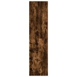 vidaXL Garde-robe chêne fumé 30x50x200 cm bois d'ingénierie