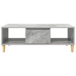 vidaXL Table basse Gris béton 103 5 x 60 x 35 cm Bois d'ingénierie