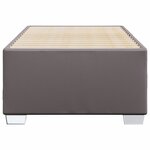 vidaXL Cadre de lit Gris 90x190 cm Similicuir