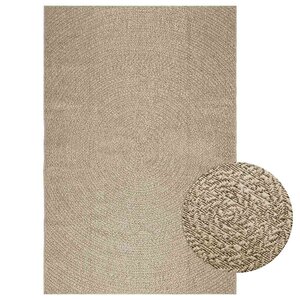 vidaXL Tapis ZIZUR beige 160x230 cm aspect de jute intérieur extérieur