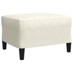 vidaXL Ensemble de canapés 4 Pièces avec coussins Crème Velours