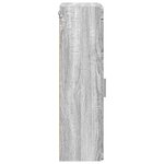 vidaXL Armoire murale de salle de bain avec étagère TULUM Gris Sonoma