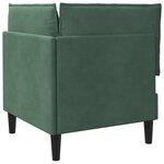 vidaXL Sofa avec rangement Vert Mer Velours