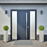 vidaXL Jardinières 2 Pièces triangulaire 30x26x75 cm acier inoxydable