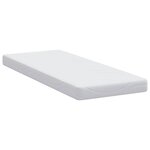 vidaXL Matelas Blanc 80 x 200 cm Tissu jacquard
