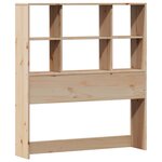 vidaXL Lit bibliothèque sans matelas 100x200 cm bois massif de pin
