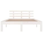 vidaXL Cadre de lit sans matelas blanc 135x190 cm