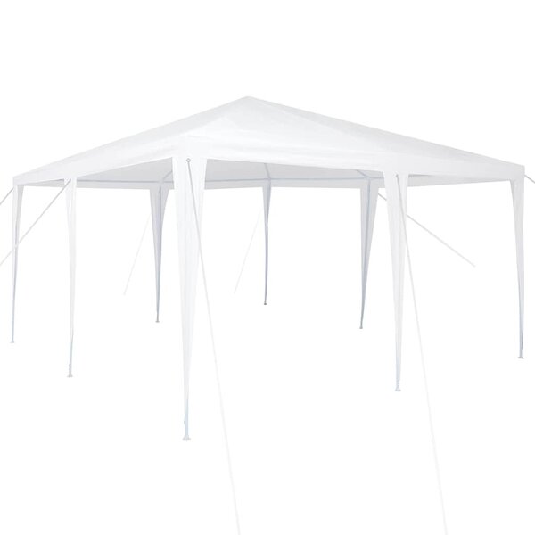 vidaXL Tente de fête Blanc 400 x 400 x 266 cm Polyester et Acier