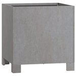 vidaXL Jardinière avec pieds Rouillé 32x30x33 cm Acier corten