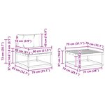 vidaXL Ensemble de canapés d'extérieur 4 pc Blanc et anthracite