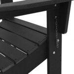 vidaXL Mobilier de jardin lounge 2 Pièces Noir 74.5 x 80.5 x 90cm