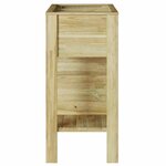 vidaXL Lit surélevé Marron 85 x 46 x 96 cm Bois de pin massif