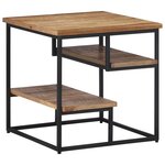 vidaXL Table d'appoint 50x50x50 cm teck de récupération massif