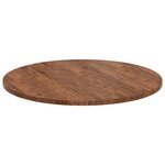 vidaXL Plateau de table Marron Clair Ø 90 x 2 5 cm