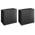 vidaXL Housses de balancelle 2 Pièces 8 œillets 125x90x135/165 cm PE