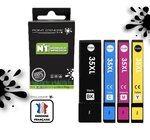 35XL - Cadenas - Pack de 4 Cartouches D'encre Noir/Cyan/Magenta/ Jaune - Grande capacité