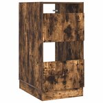 vidaXL Armoire à Laver avec stockage Chêne fumé Bois d'ingénierie