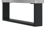 vidaXL Armoire à disques gris béton 84 5x38x89 cm bois d'ingénierie
