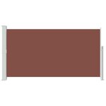 vidaXL Auvent latéral rétractable de patio 170x300 cm Marron
