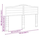 vidaXL Tête de lit Bois Ancien 140 cm Bois d'ingénierie